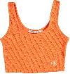 Calvin Klein Top SLUB RIB CROPPED 