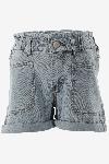 Indian Blue Short PAPERBAG DENIM SHORTS