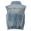 Indian Blue Gilet Denim Gilet Embroidery