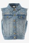 Indian Blue Gilet Denim Gilet Embroidery