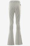 Indian Blue  Flared Pants Rib Stripe