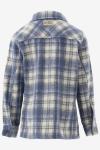 Indian Blue Casual Shirt Shirt Jacket Check