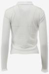 Calvin Klein Blouse SHEER RIB BUTTON DOW