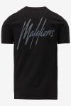 Malelions T-shirt STRIPED SIGNATURE T-SHIRT