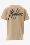 Malelions T-shirt STRIPED SIGNATURE T-SHIRT