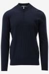 Pure Path Trui VERTICAL STRIPED HALFZIP KNIT